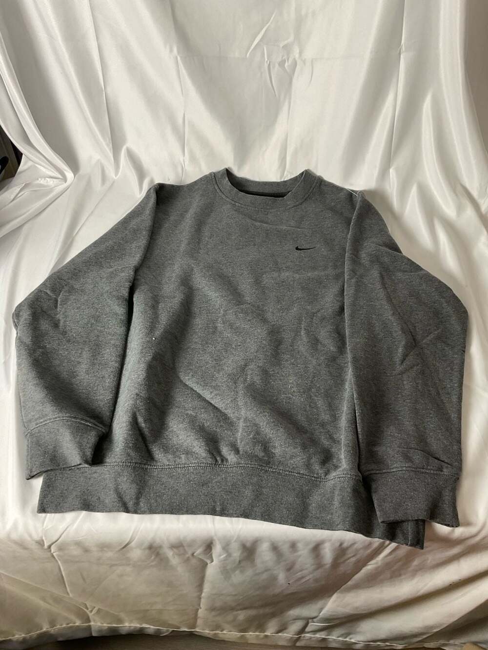 Nike Gray Sweatshirt Size S Mini Swoosh